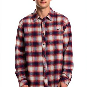Billabong Mens Button Up Shirt Cotton Polyester Casual Fit-0