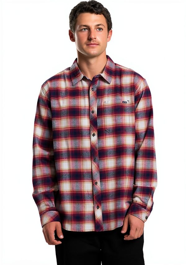Billabong Mens Button Up Shirt Cotton Polyester Casual Fit-0