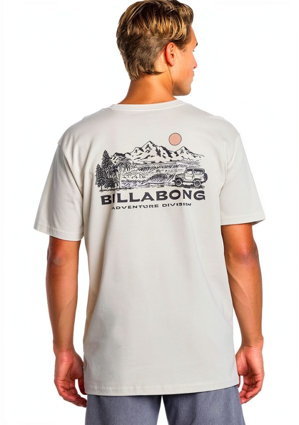 Billabong Mens T-Shirt Organic Cotton Soft Screen Print-1