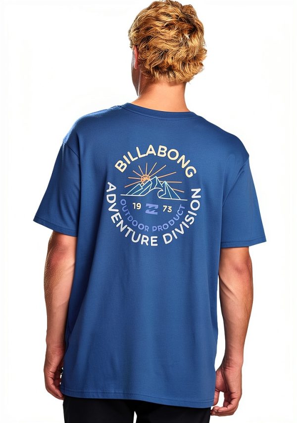 Billabong Mens T-Shirt 100 Cotton Deep Blue Medium-1