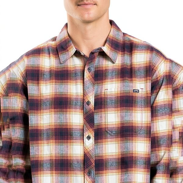 Billabong Mens Button Up Shirt Cotton Polyester Casual Fit-3