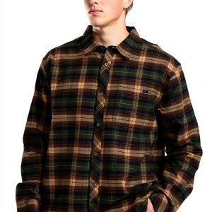 Billabong Mens Button Up Shirt Cotton Casual Fit Chest-0