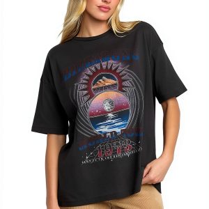 Billabong Womens Cotton T-Shirt Off Black Small XS Medium-0