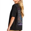 Billabong Womens Cotton T-Shirt Off Black Small XS Medium-2