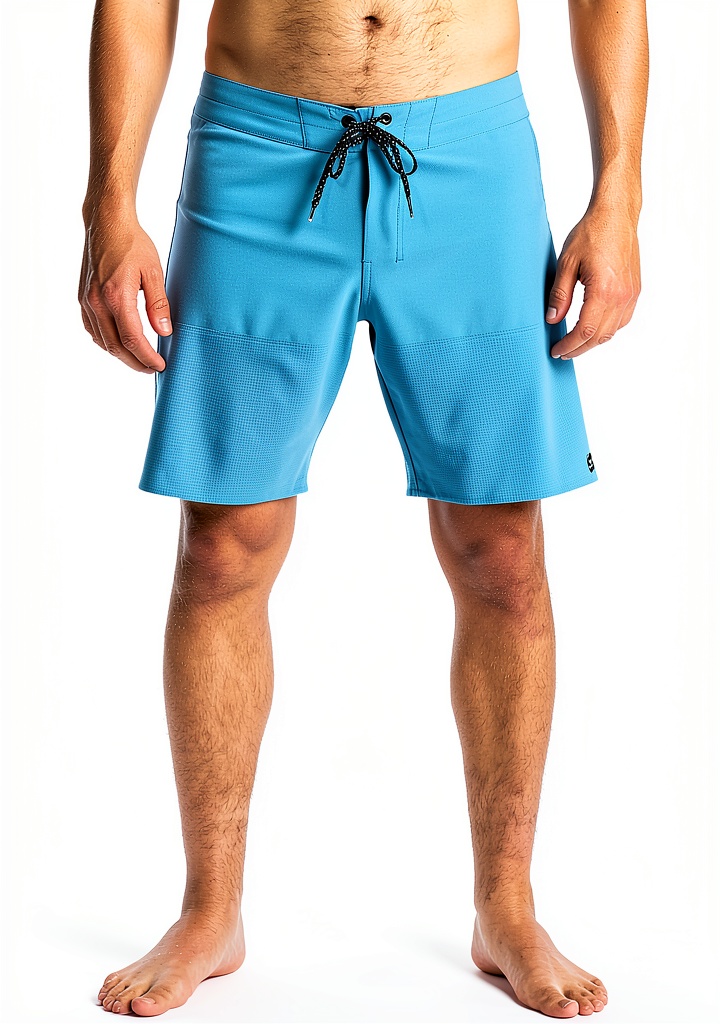 Billabong boardshorts worn at the beach with ocean background