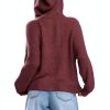 Billabong Womens Hooded Sweater Cotton Blend Oversized Fit-1