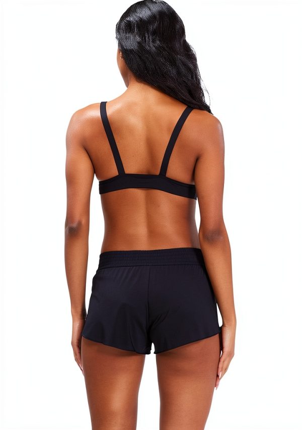 Billabong Womens Volley Boardshort Smocked Waistband Black-3