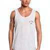 Mens Tank Tops Billabong Off White Medium XX Large Small-0