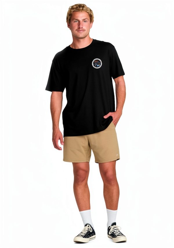 Billabong Mens T-Shirt Cotton Comfort Fit Deep Blue Black-3