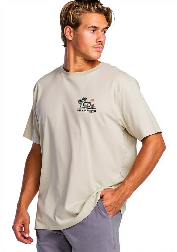 Billabong Mens T-Shirt Organic Cotton Soft Screen Print-2