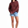 Billabong Womens Hooded Sweater Cotton Blend Oversized Fit-4
