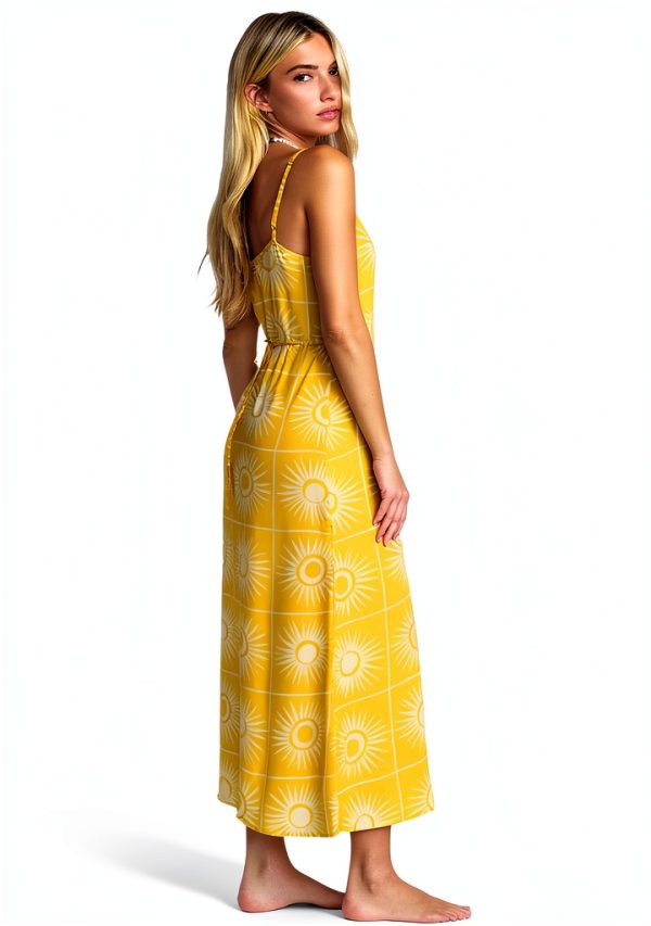 Billabong Womens Viscose Dress Casual Formal Wheat Color-2
