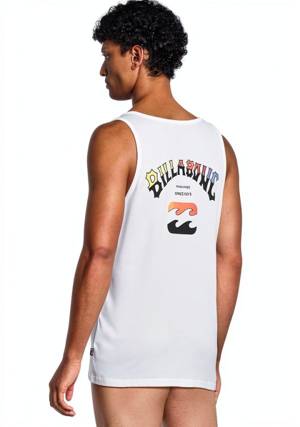 Mens Tank Tops Billabong Off White Medium XX Large Small-2