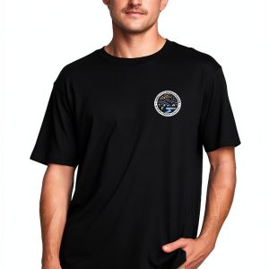 Billabong Mens T-Shirt Cotton Comfort Fit Deep Blue Black-0