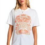Billabong Womens Cotton T-Shirt Relaxed Fit Screen Print-0