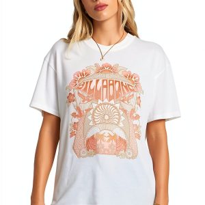 Billabong Womens Cotton T-Shirt Relaxed Fit Screen Print-0