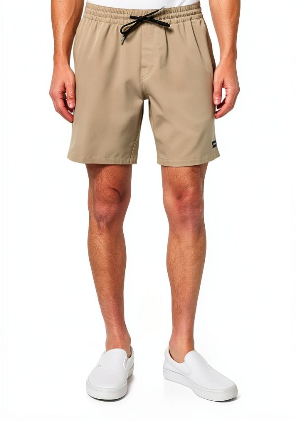 Volcom Mens Shorts Flat Front Drawcord Pockets-0