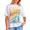 Billabong Womens Cotton T-Shirt Stencil Wash Sizes-0