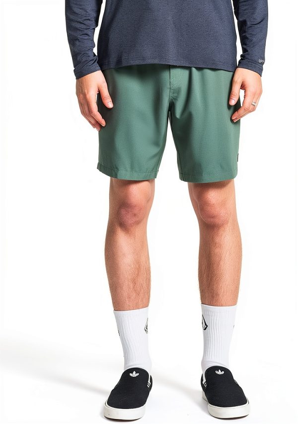 Volcom Mens Chino Shorts Stretch Waistband Flat Front-0