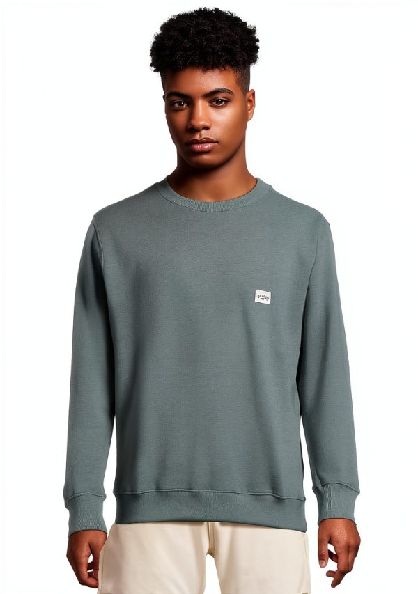 Billabong Crew Fleece Mens Sweatshirt Midnight Blue Sage-0