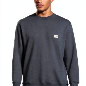 Billabong Crew Fleece Hoodie Mens Midnight Blue Sage Green-0