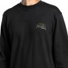 Billabong Mens T-Shirt Soft Print Comfort Fit Washed Black-1
