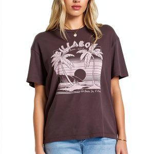 Billabong Womens Cotton T-Shirt Relaxed Fit Kona Color-0