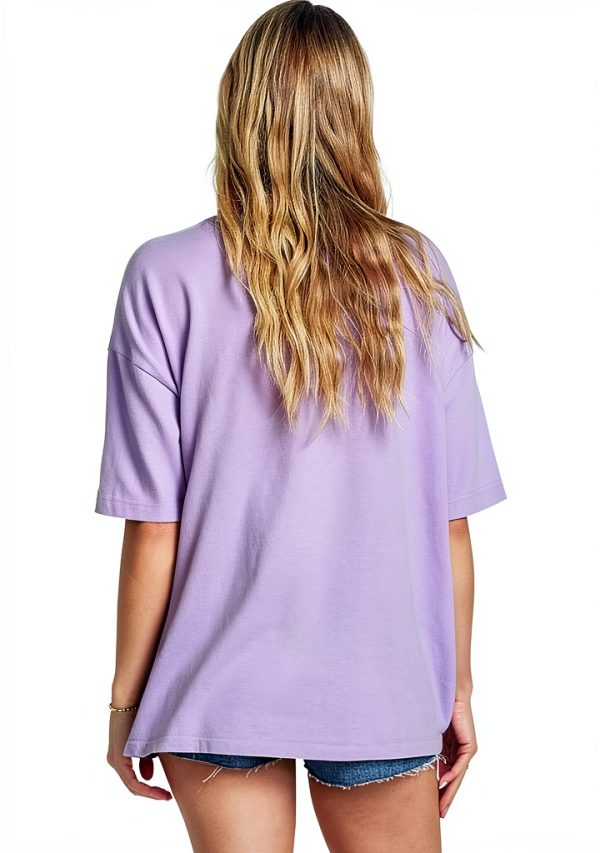 Billabong Womens T-Shirt Cotton Oversized Fit Crew Neck-1