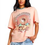 Billabong Womens Cotton T-Shirt Relaxed Fit Crew Neck-0