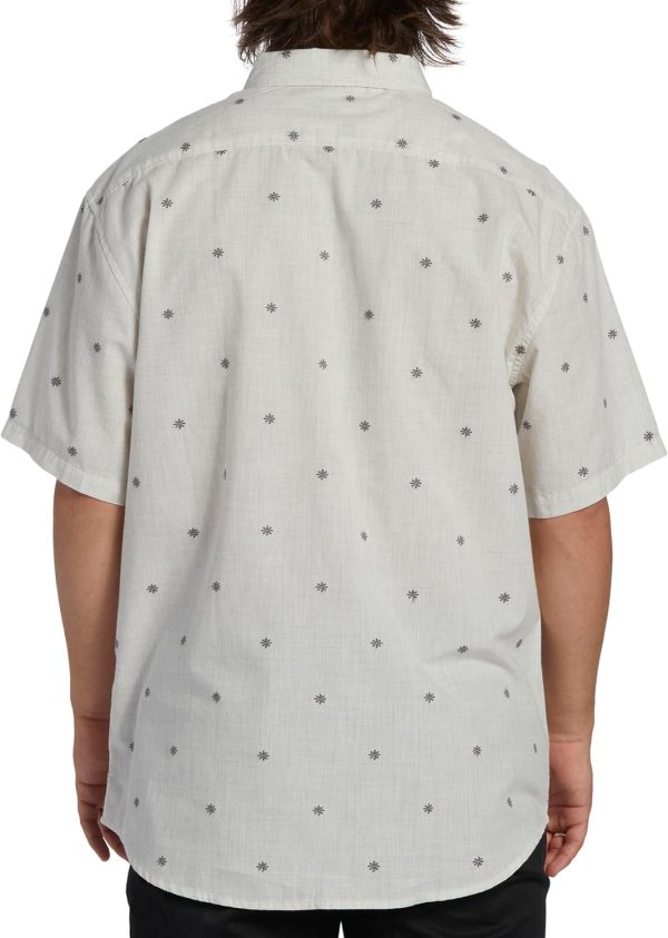Billabong Mens Jacquard Woven Shirt Silk Material Button-4