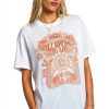 Billabong Womens Cotton T-Shirt Relaxed Fit Screen Print-4