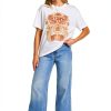 Billabong Womens Cotton T-Shirt Relaxed Fit Screen Print-3