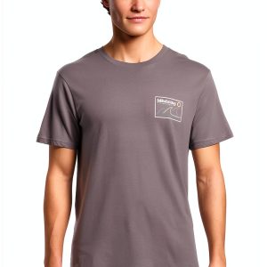 Billabong Mens T-Shirt Cotton Slim Fit Black Grey Violet-0
