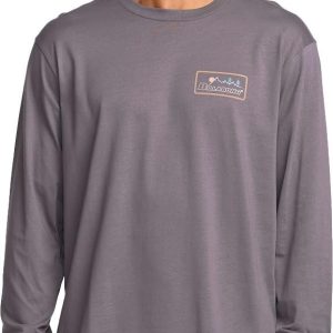 Billabong Mens T-Shirt Organic Cotton Core Fit Gray Violet-0
