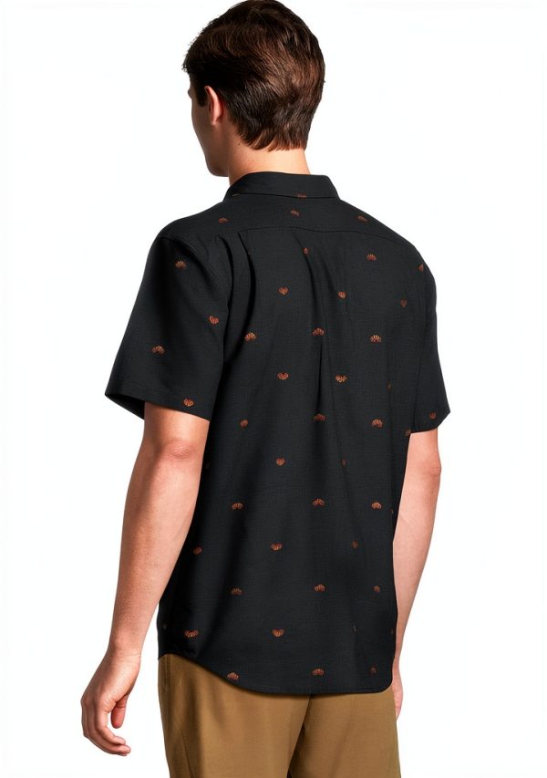 Billabong Mens Short Sleeve Shirt Cotton Polyester Blend-2