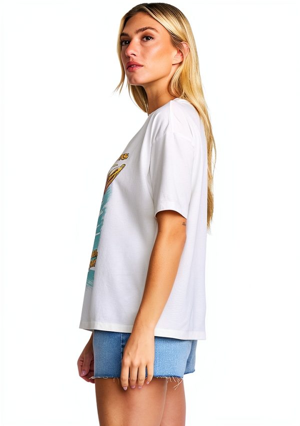 Billabong Womens Cotton T-Shirt Stencil Wash Sizes-2