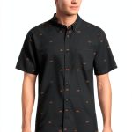 Billabong Mens Short Sleeve Shirt Cotton Polyester Blend-0