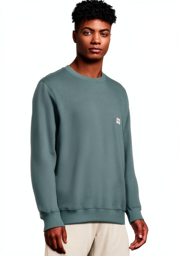 Billabong Crew Fleece Mens Sweatshirt Midnight Blue Sage-1