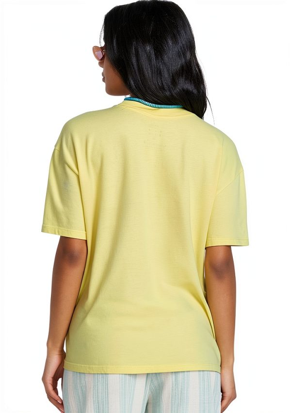Billabong Womens Cotton T-Shirt Relaxed Fit Crew Neck-1