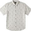 Billabong Mens Jacquard Woven Shirt Silk Material Button-0