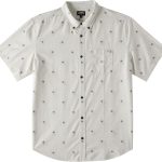 Billabong Mens Jacquard Woven Shirt Silk Material Button-0